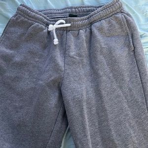 Gray sweatpants